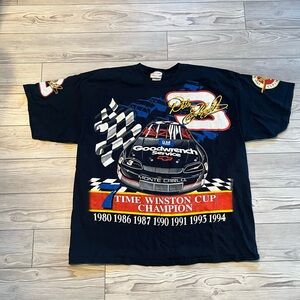 vintage 1994 Dale Earnhardt Winston Cup Champion Black T-Shirt